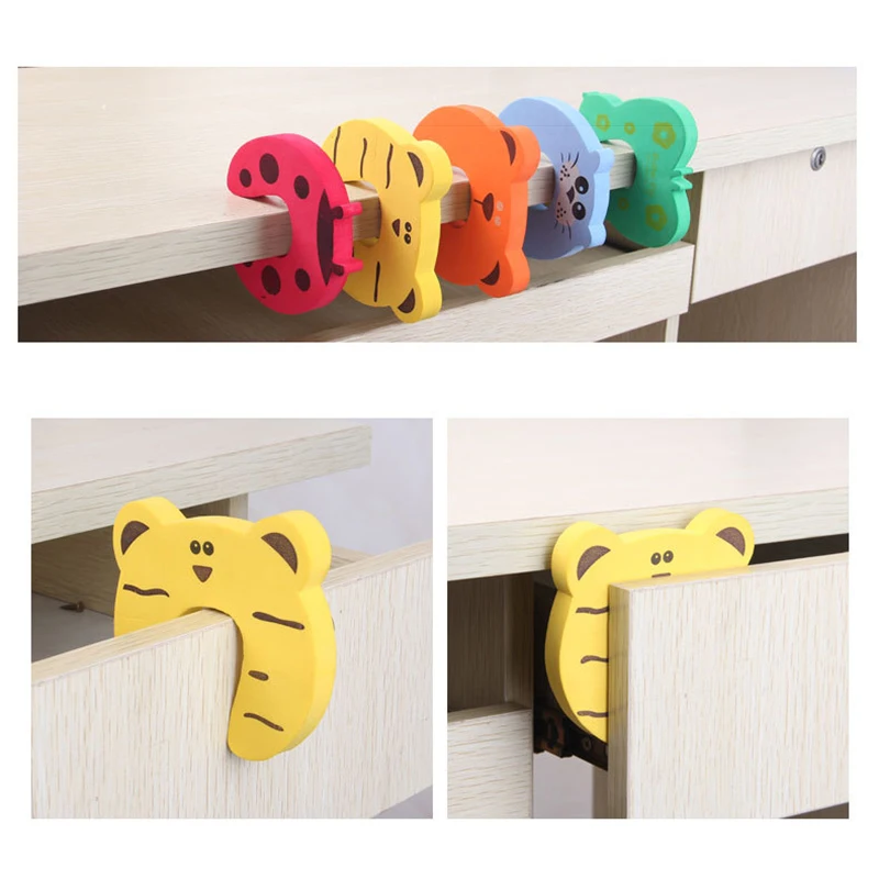 Protector de dedos bebé para puertas – Diseño animal seguro en muebles - imagen 2