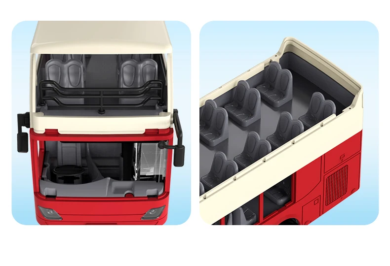 Autobús turístico RC Double E E640 listo para jugar
