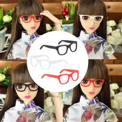 Gafas de muñeca miniatura de plástico ABS sin lentes