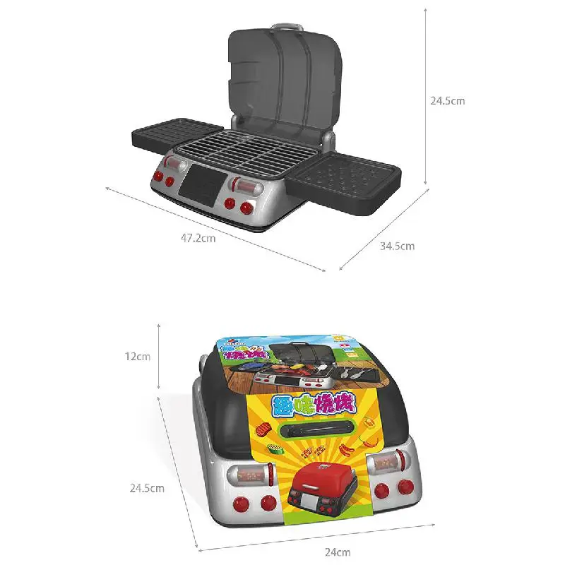 Cocina de juguete con barbacoa y horno eléctrico, juego de rol - imagen 5