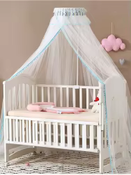 Mosquitera ajustable para cuna y cama infantil - Estilo princesa