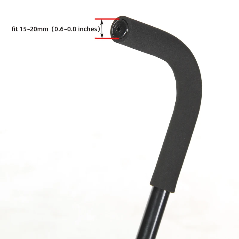Protector de espuma para manillar de cochecito – Agarre antideslizante negro - imagen 3