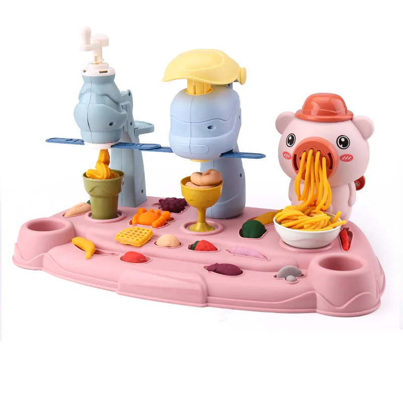 Máquina de helados y fideos de plastilina para niños, juego - imagen 5