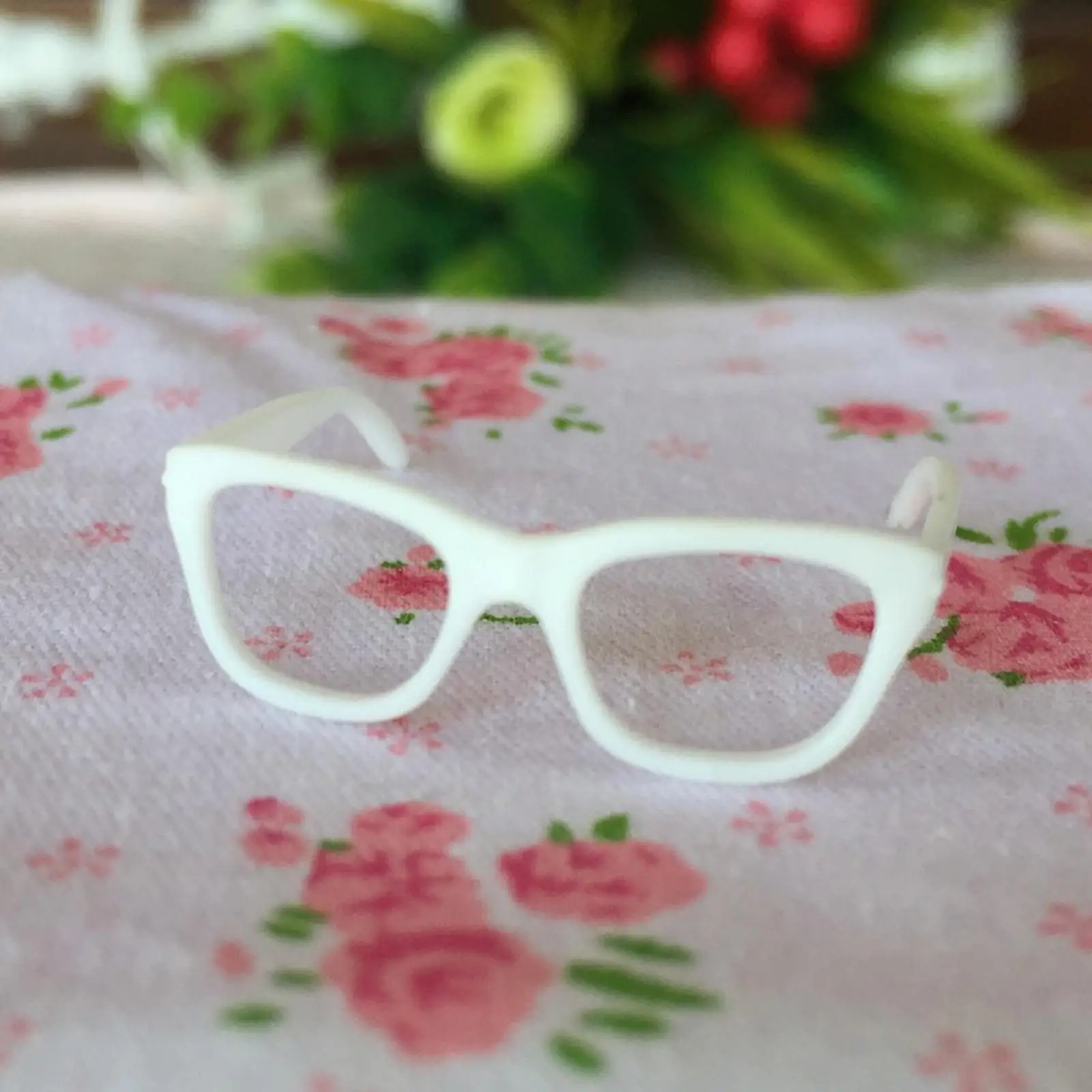 Gafas de muñeca miniatura de plástico ABS sin lentes
