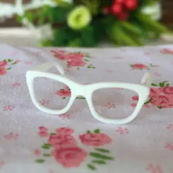 Gafas de muñeca miniatura de plástico ABS sin lentes