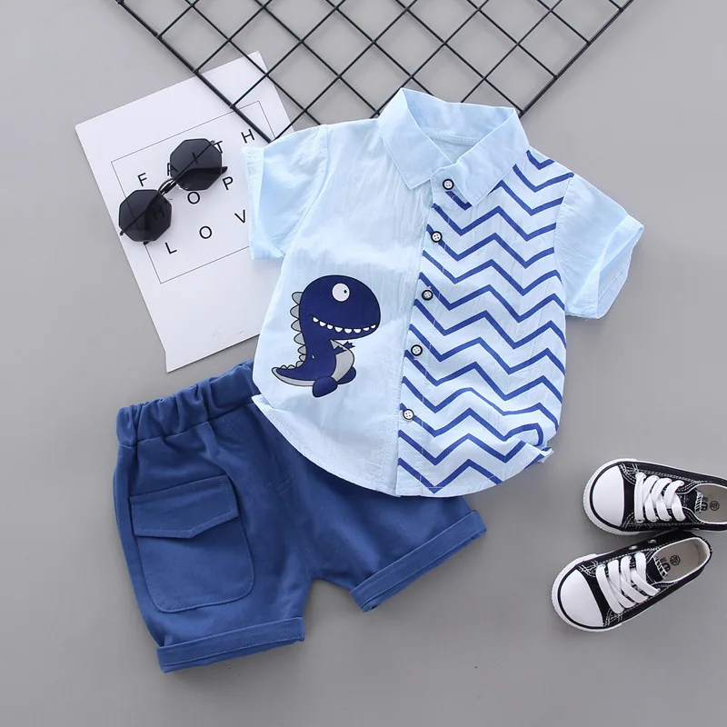 Conjunto verano con camisa y short deportivo para niño - imagen 3