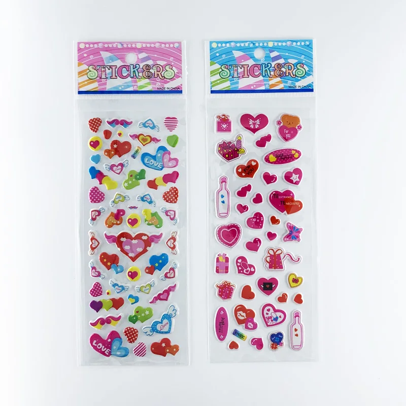 Pegatinas 3D con forma de corazón para niños - Recompensa divertida - imagen 2