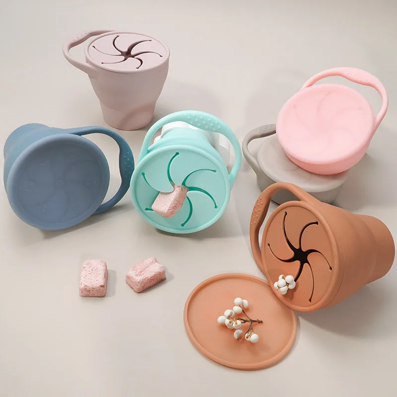 Contenedor de silicona para alimentos de bebé con tapa – Portátil y seguro - imagen 2
