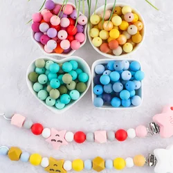 Kovict Perlas redondas de silicona para pulseras DIY