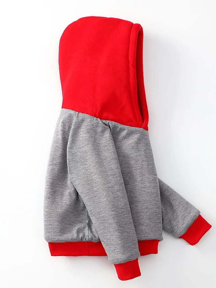 Sudaderas con capucha color caramelo para niños – manga larga - imagen 3