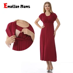 Emotion Moms Vestido de lactancia verano tela suave moda maternidad