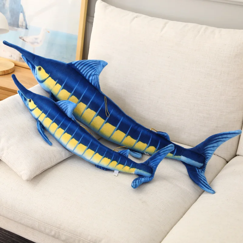 Peluche de pez marlin azul Makaira mazara como almohada suave - imagen 5