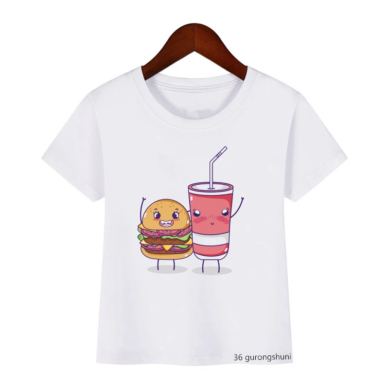 Camiseta infantil con estampado hamburguesa – Diseño divertido para niño - imagen 2