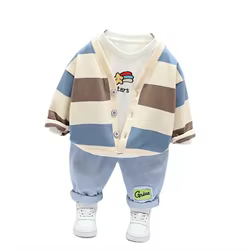 Chándal infantil primavera otoño con chaqueta, camiseta y pantalón