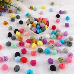 Cuentas de silicona con forma de tulipán para bisutería – Pack de 20 piezas