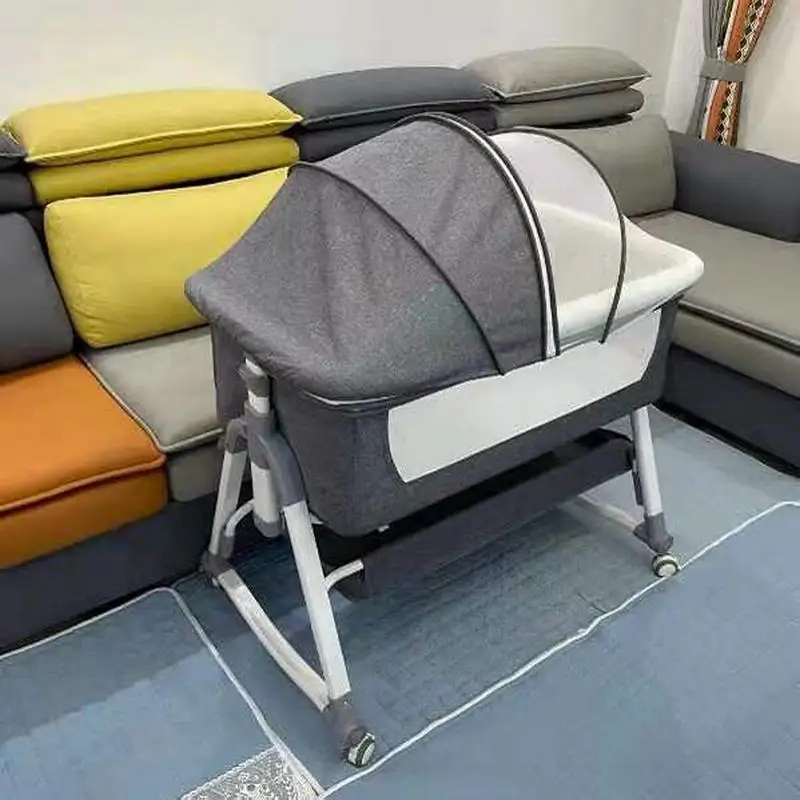 Cuna multifuncional portátil para bebé recién nacido con ruedas - imagen 3