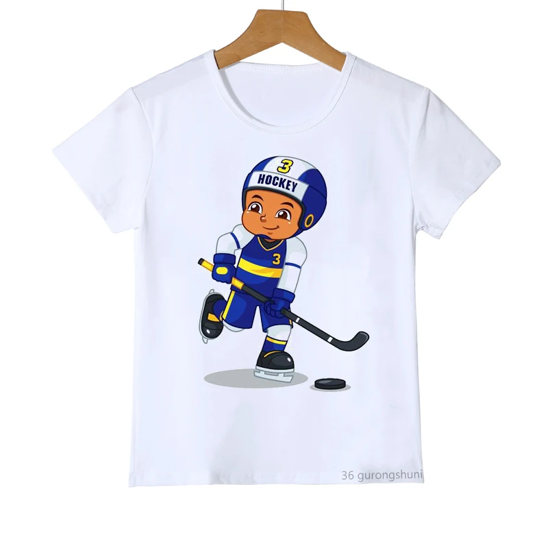 Camiseta infantil de verano con estampado de hockey - imagen 2