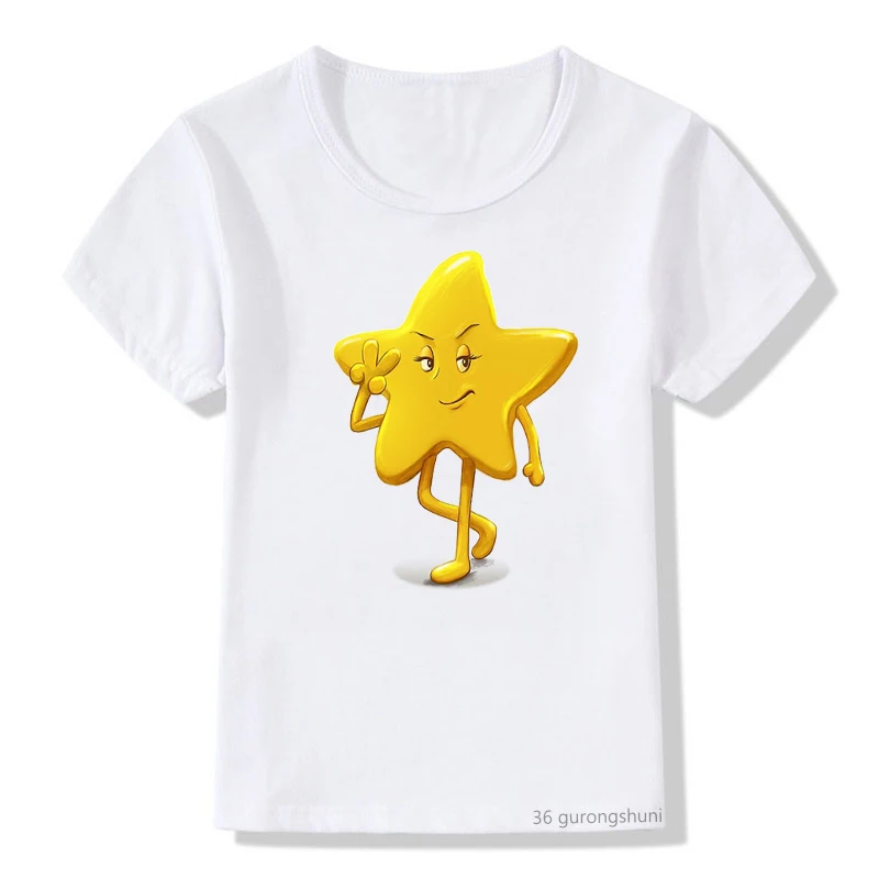 Camiseta infantil manga corta con dibujos animados para verano - imagen 2