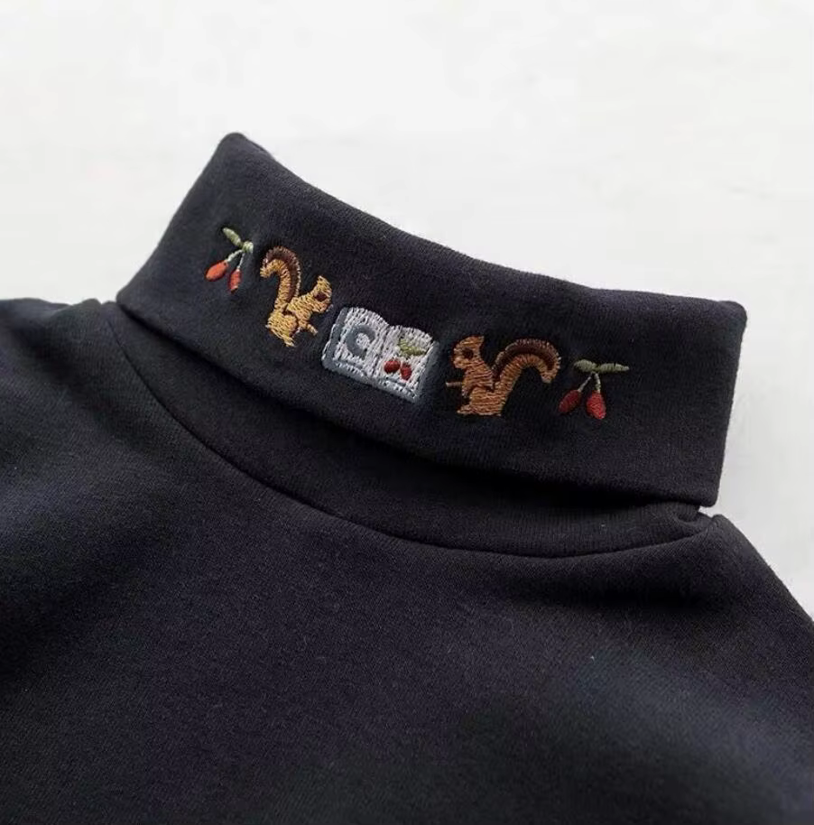Blusa bordada de algodón para niña – Manga larga invierno - imagen 5