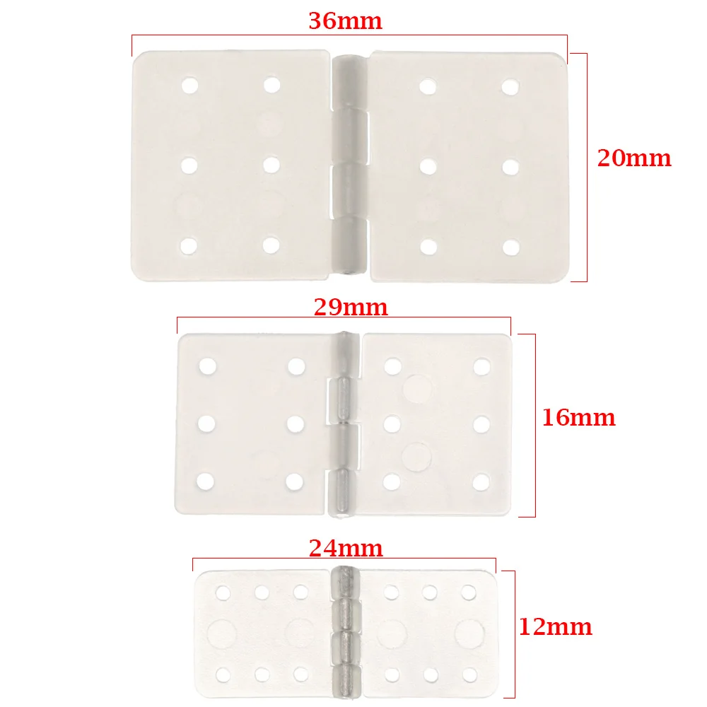 Bisagra de nailon blanca para avión RC, tamaño pequeño