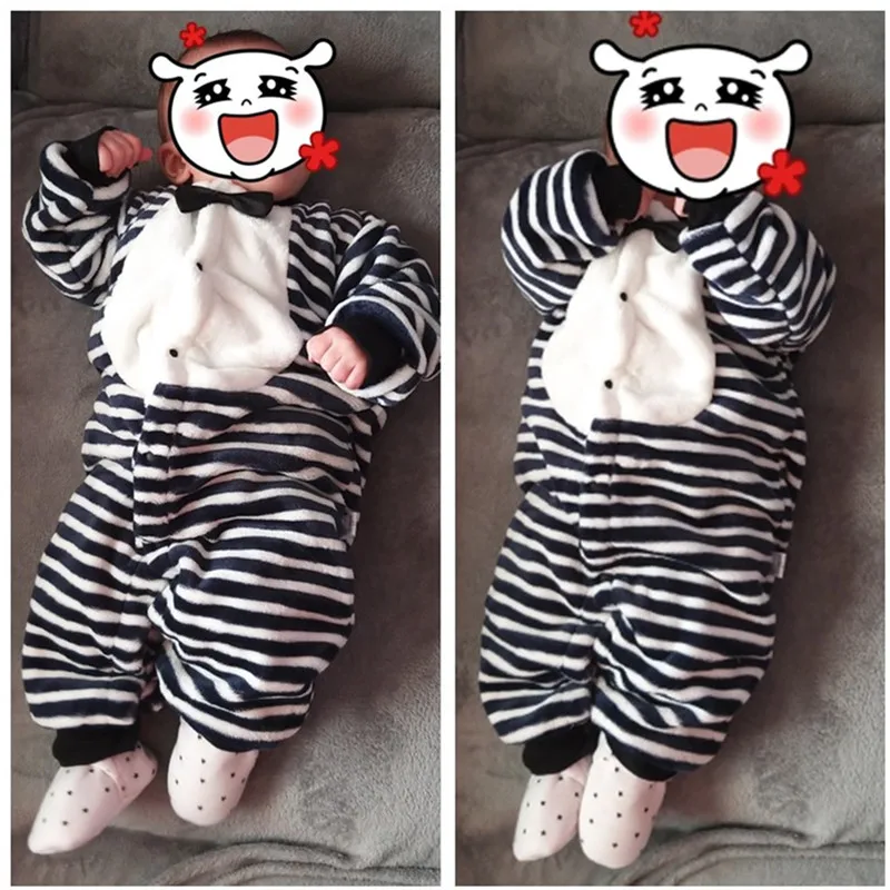 Pelele franela suave para bebé – Cálido invierno