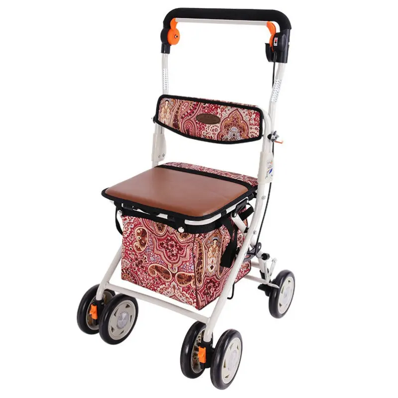 Carrito andador de compra plegable para personas mayores - imagen 4