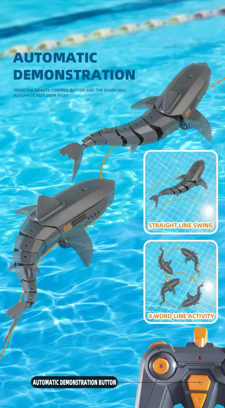 Chorro de agua del tiburón RC