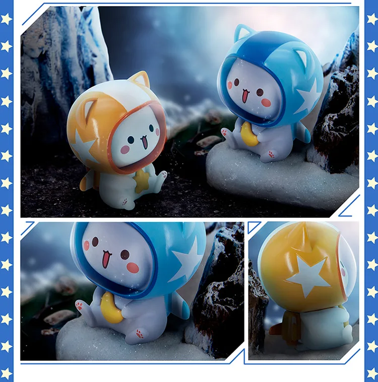 Colección de gatos de la suerte en diferentes colores