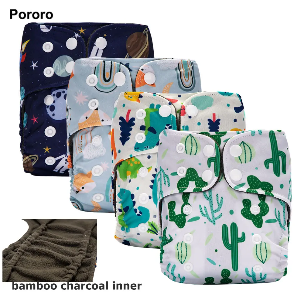 Pañales Pororo Wewborn impermeables reutilizables refuerzo doble - imagen 5