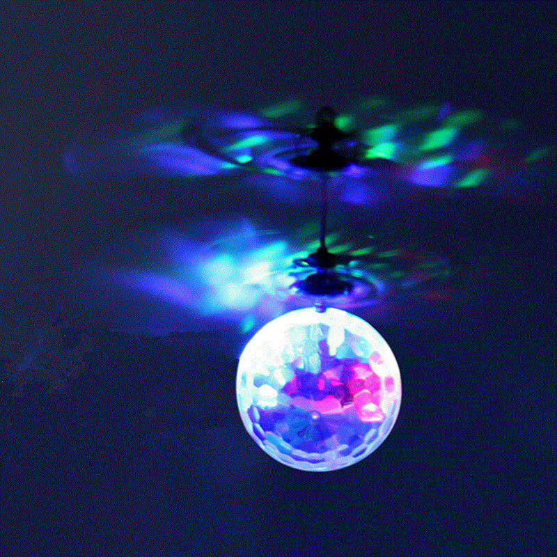 Pelota voladora luminosa con LED y control remoto para niños - imagen 3