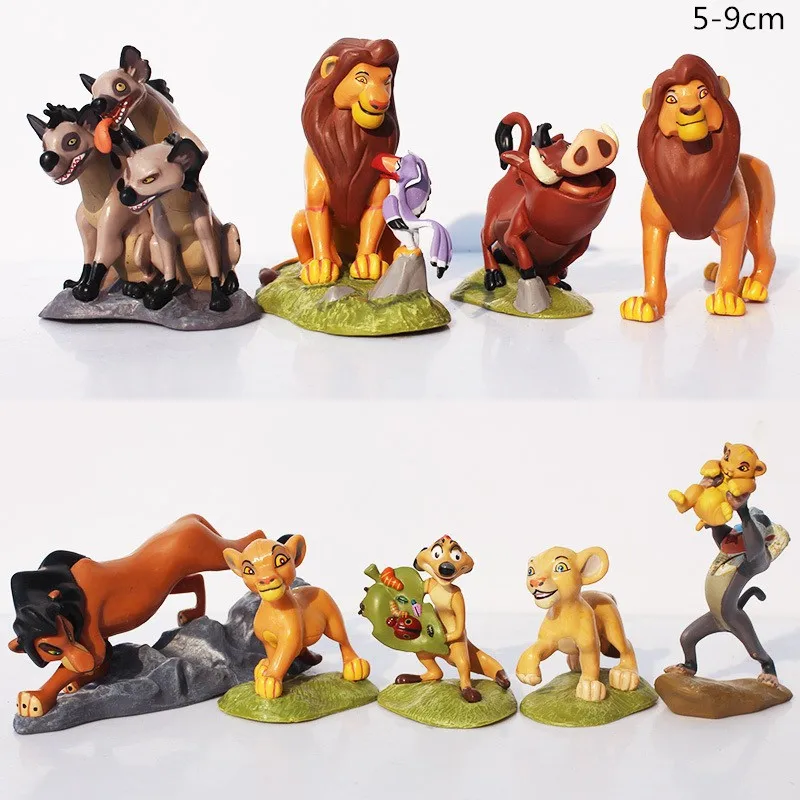 Figuras de PVC inspiradas en El Rey León y la Guardia Kion