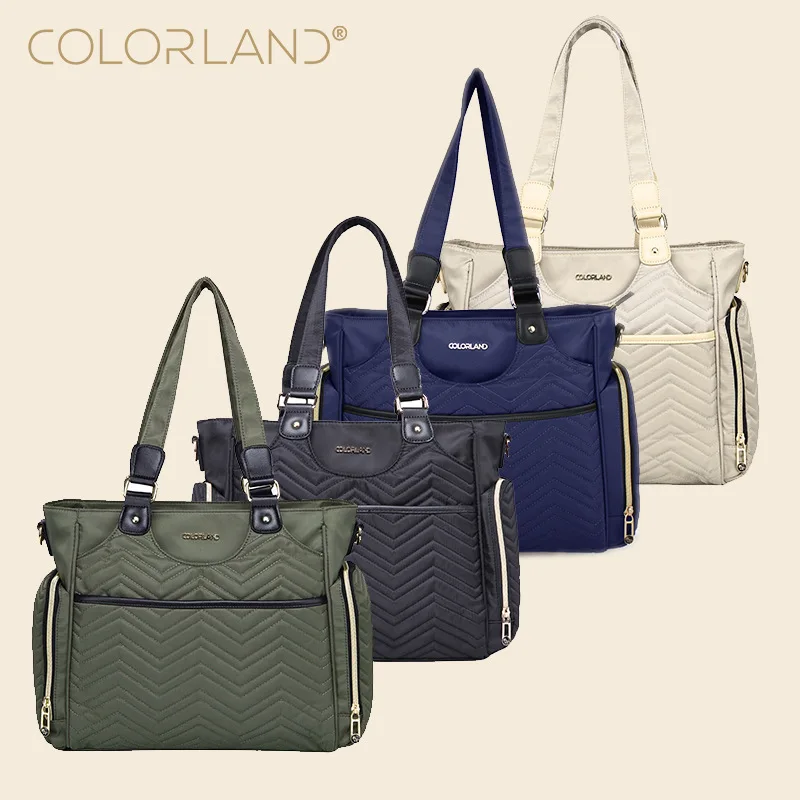 COLORLAND Bolsa de pañales impermeable para cochecito - imagen 2