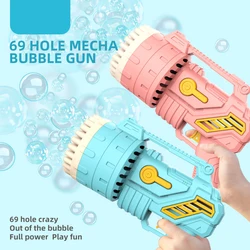 Pistola de burbujas automática con luz para niños – Juguete de verano