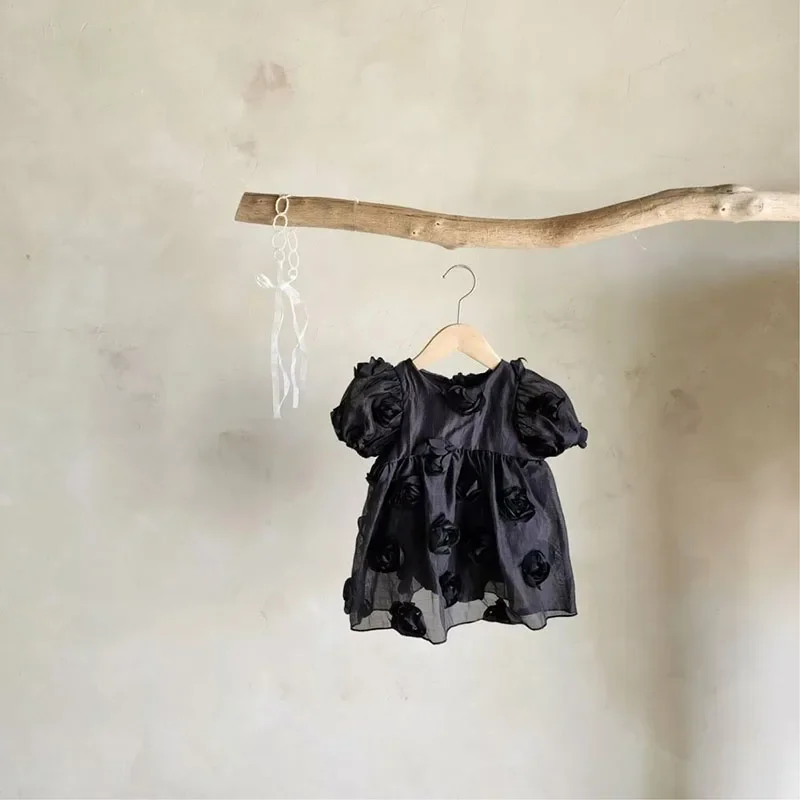 MILANCEL body de verano para bebé con flores 3D, cómodo