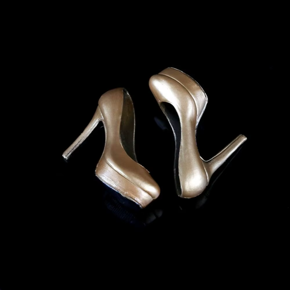 Par de zapatos a escala 1/6 para figuras de acción y muñecas