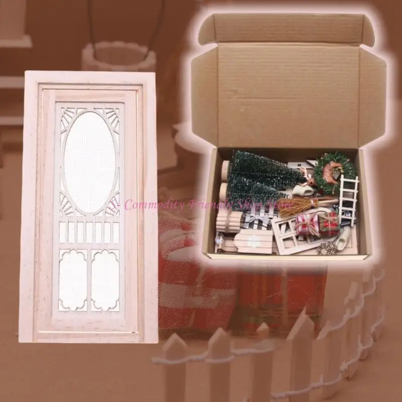 Puerta de renos en miniatura para casas de muñecas infantiles - imagen 3