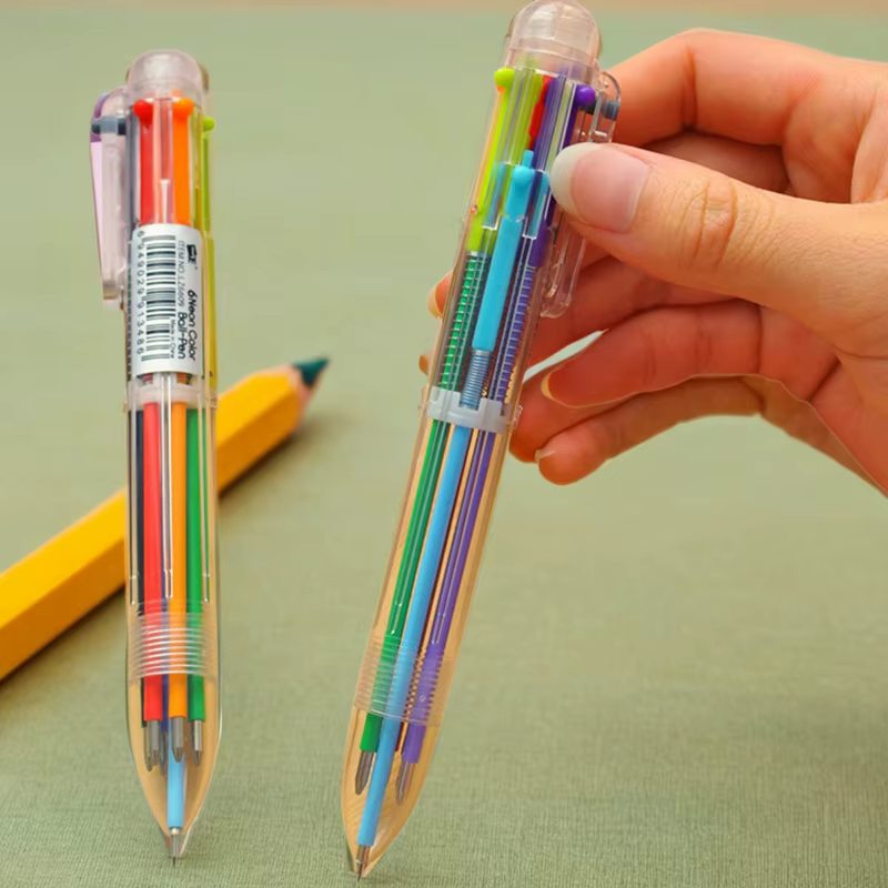 Bolígrafos de colores con dibujos animados para niños – Set escolar - imagen 2