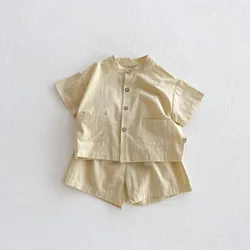 Conjunto playa para niños: camiseta y pantalón corto de verano