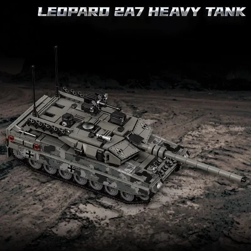 Leopard 2A7 bloques de construcción tanque pesado para niños - imagen 4