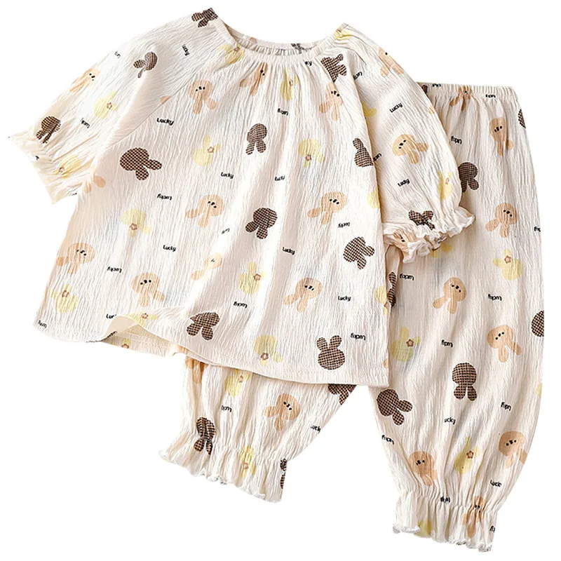 Pijama niña de verano con estampado adorable de conjunto - imagen 3