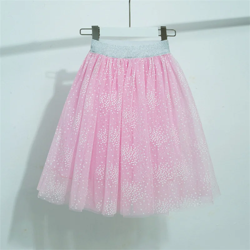 Falda de gasa con encaje para niña – Ideal bodas y comuniones - imagen 5