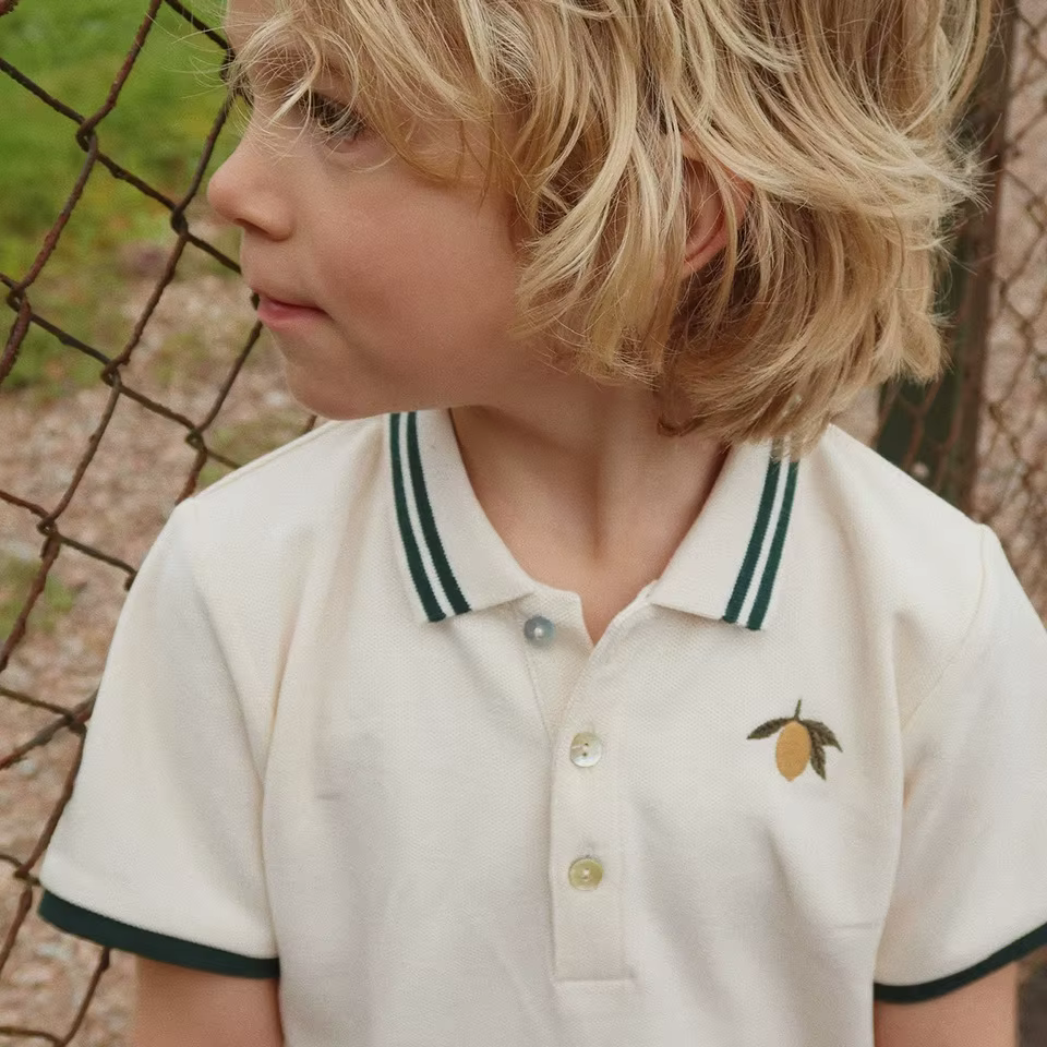 Conjunto bebé verano KS: polo y pantalón corto de algodón - imagen 5