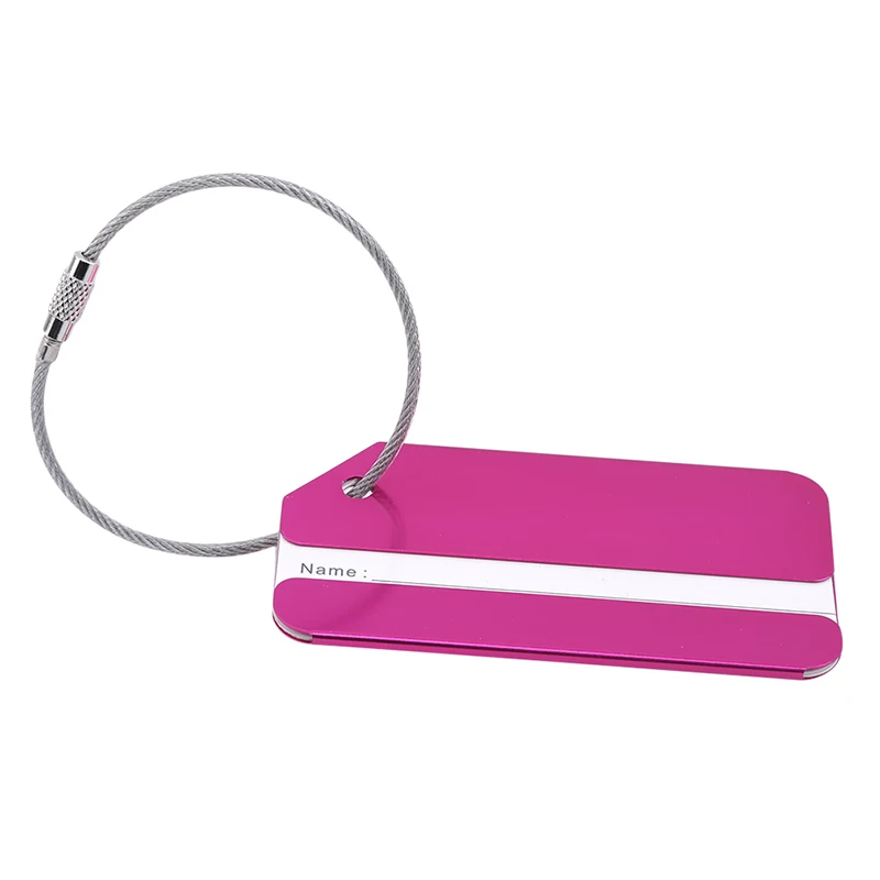 Etiquetas identificadoras de equipaje de viaje en aluminio - imagen 3