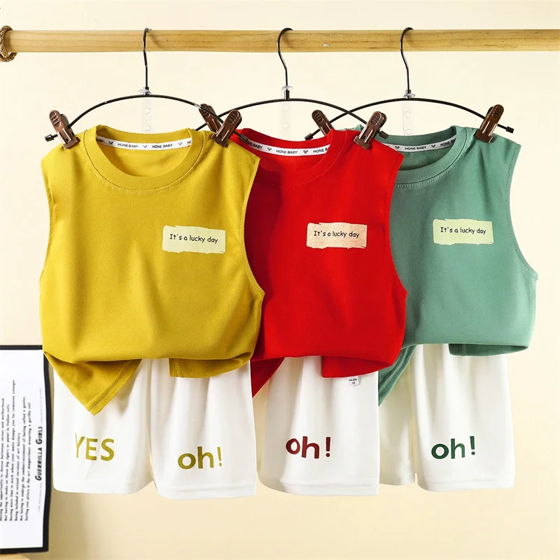 Conjunto deportivo verano niño chaleco sin mangas