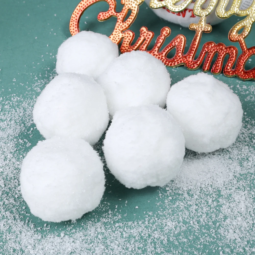 Conjunto de bolas de nieve táctiles y suaves