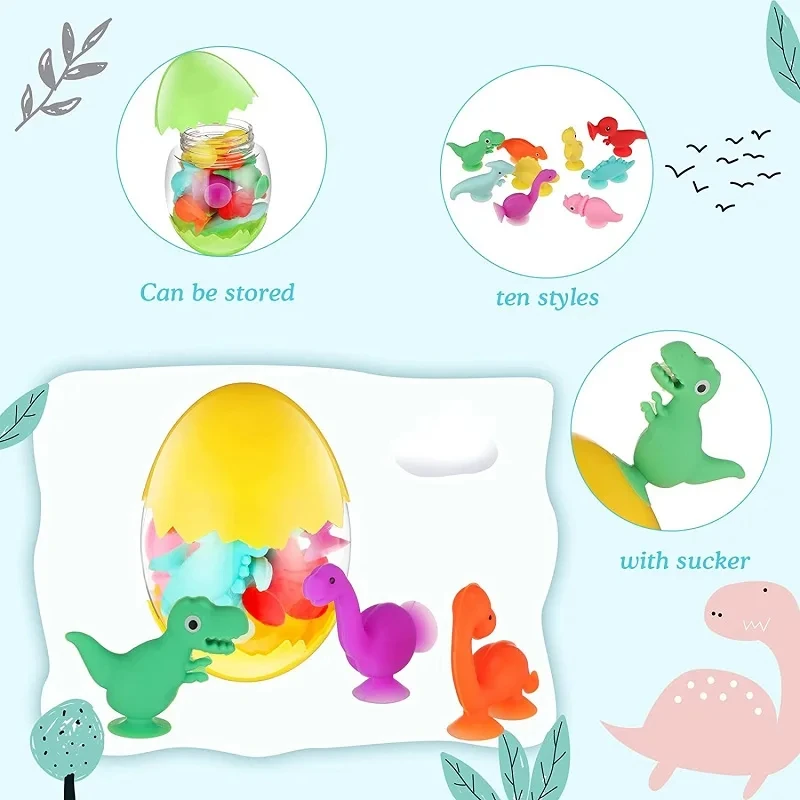 Juguetes de baño con ventosa en silicona suave para bebés - imagen 4