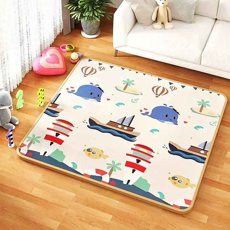 Alfombra de juego para gatear: bebé antideslizante acolchada - imagen 4