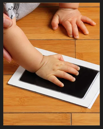 Kit de huellas bebés con almohadilla de tinta segura