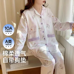 Camisón de lactancia de algodón para otoño y maternidad premamá
