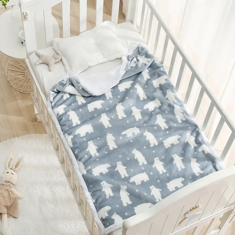 Manta polar suave para bebé – Perfecta cochecito invierno - imagen 5